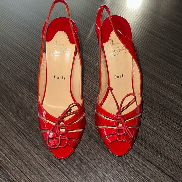 CHRISTIAN LOUBOUTIN red Corsetica Pumps size 40 - Picture 1 of 8
